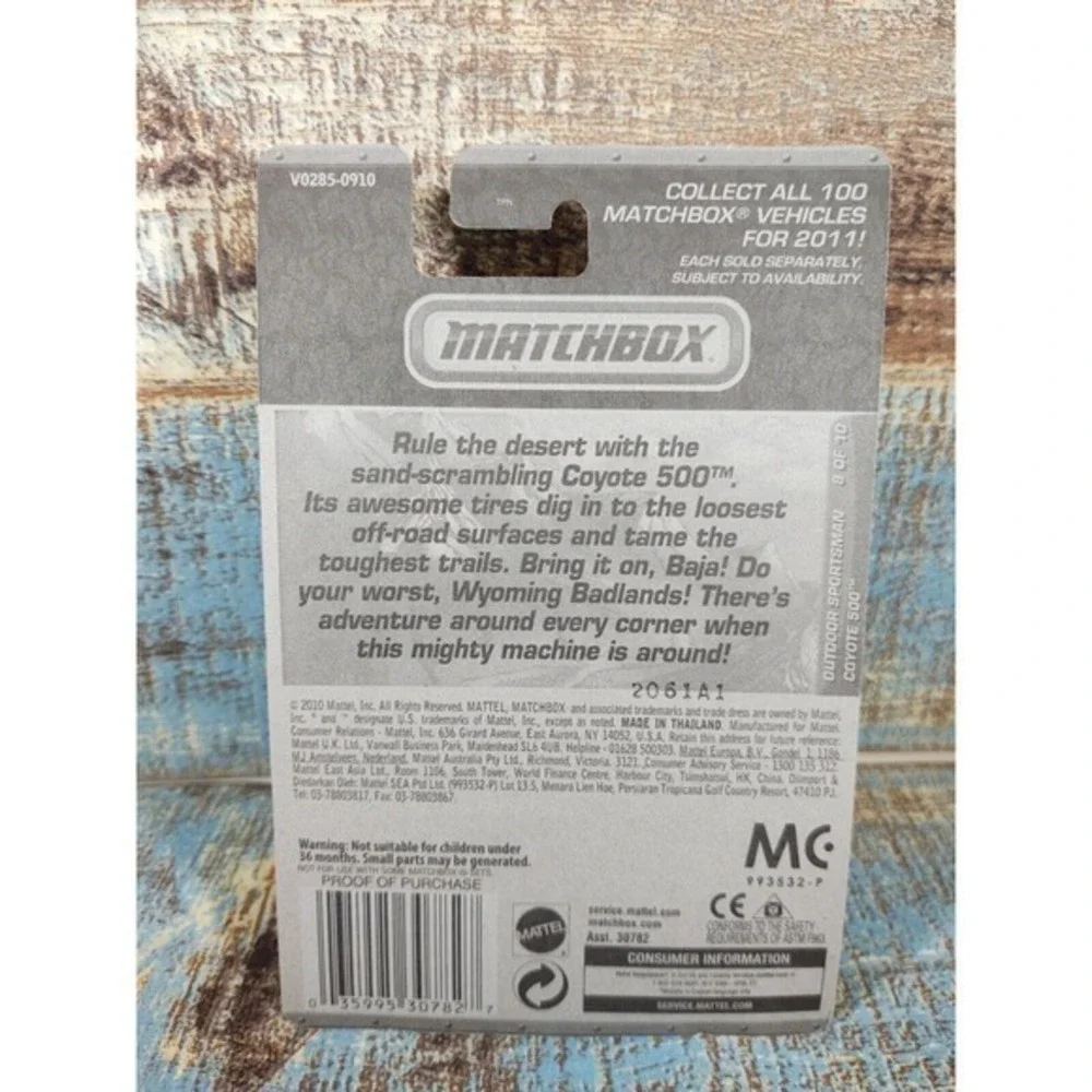 MATCHBOX‎ 2010 OUTDOOR SPORTSMAN COYOTE 500 RED #81/100
